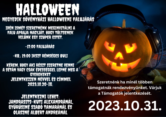 Jelentkezni lehet a halloweeni falujárásra