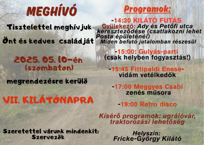 Hetedszer lesz kilátónap Győrsövényházon