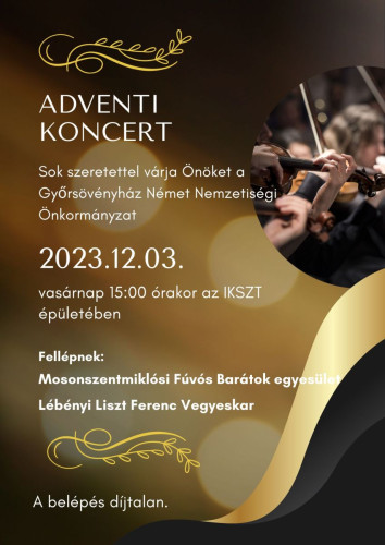 Adventi koncert lesz Győrsövényházon december 3-án