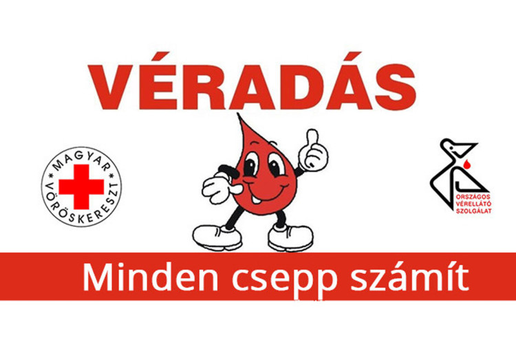 Véradás lesz Győrsövényházon szeptember 10-én